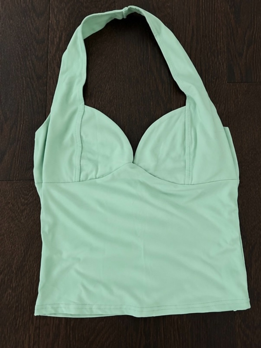 Halter Tank Top in Mint Green